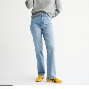 Abercrombie & Fitch Light Blue Ultra High Rise '90s Straight Jeans